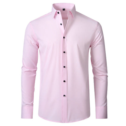 Herren Hemd Slim Fit Langarm Business Stretch