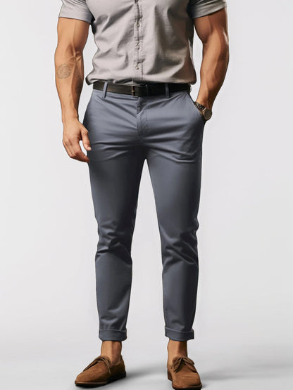 Herren Chino Hose Dehnbar Baumwolle Bequem