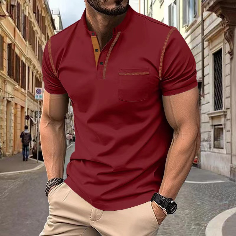 Herren Polo Shirt Elegantes Design Slim Fit