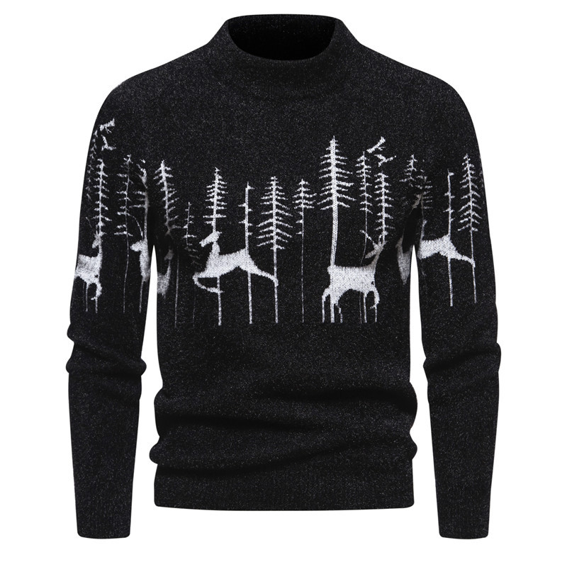 Weihnachtspullover Herren Warm Modern Christmas