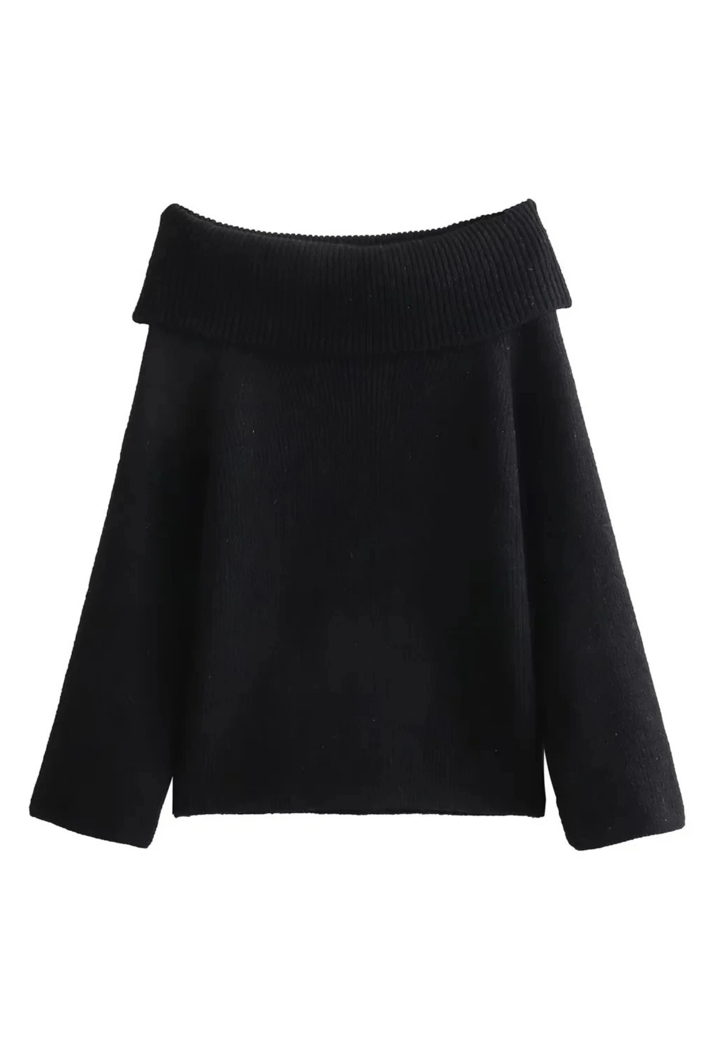 Charmelle Off-Shoulder Pullover Damen schwarz modern

