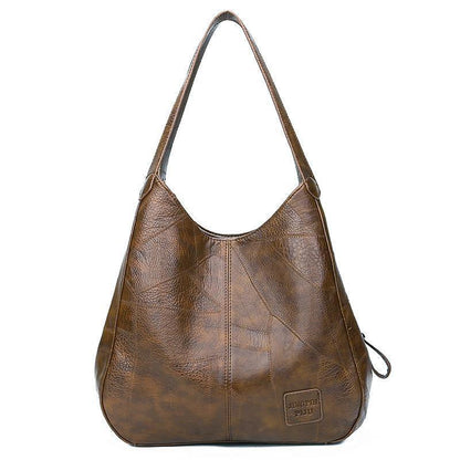 Ledertasche Damen Retro Style Groß