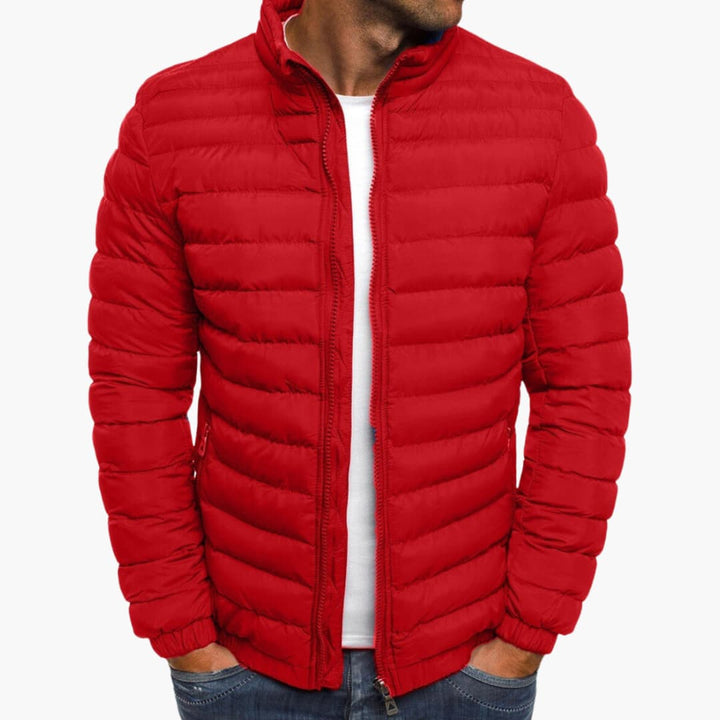 Lederschöne Gepolsterte Damenjacke Elegent