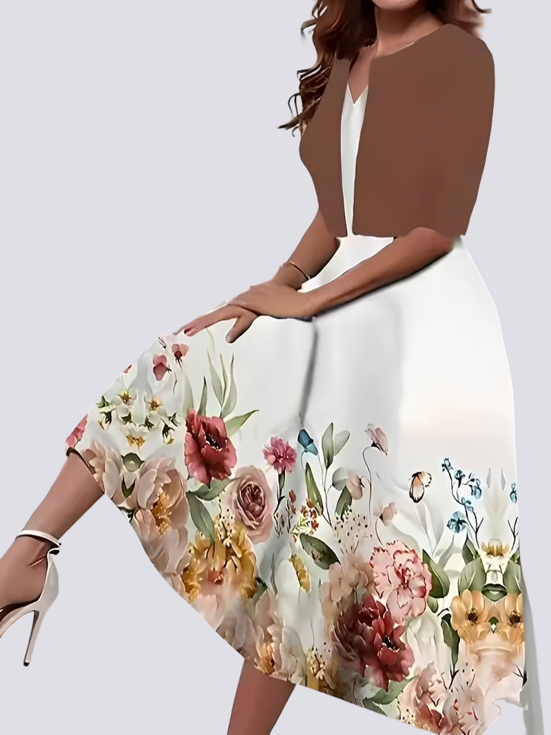 Damen Kleid Set Lang Zweiteilig Elegantes Abendkleid