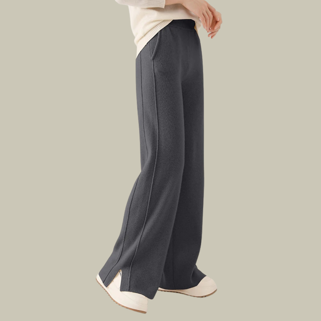 Bequeme Damen Strickhose Locker Geschnitten