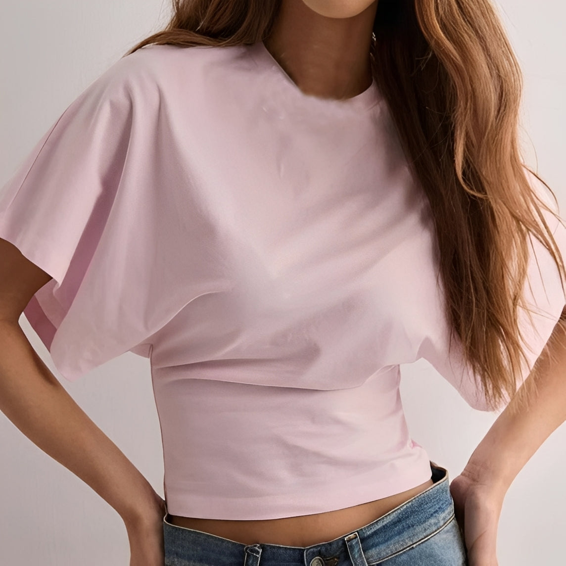 Damen Shirt Weite Ärmel Stilvoll Modern