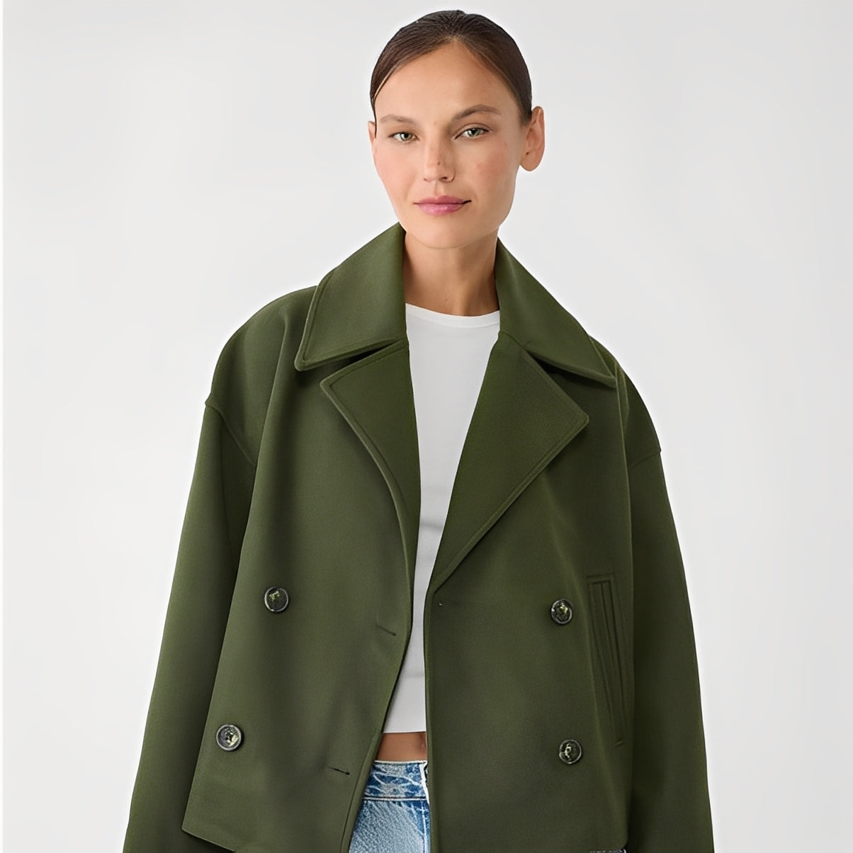 Lockere Frauen Kurzjacke Freizeitjacke Casual