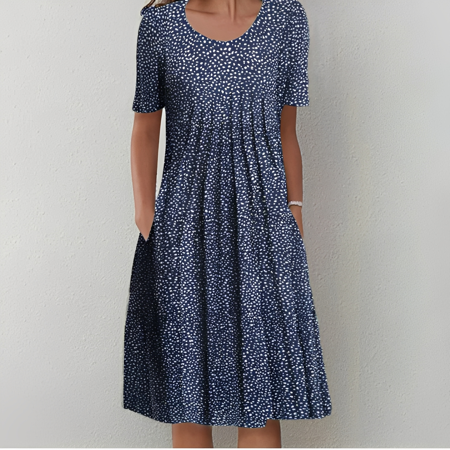 Sommerkleid Damen Kurz Schick Elegant