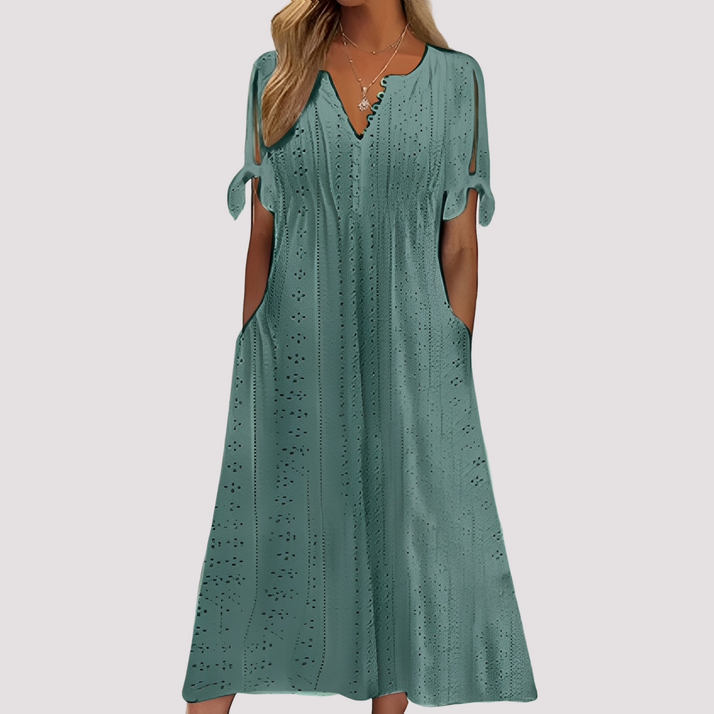 Kleid für Damen Ausgeschnitten Elegant Sommer