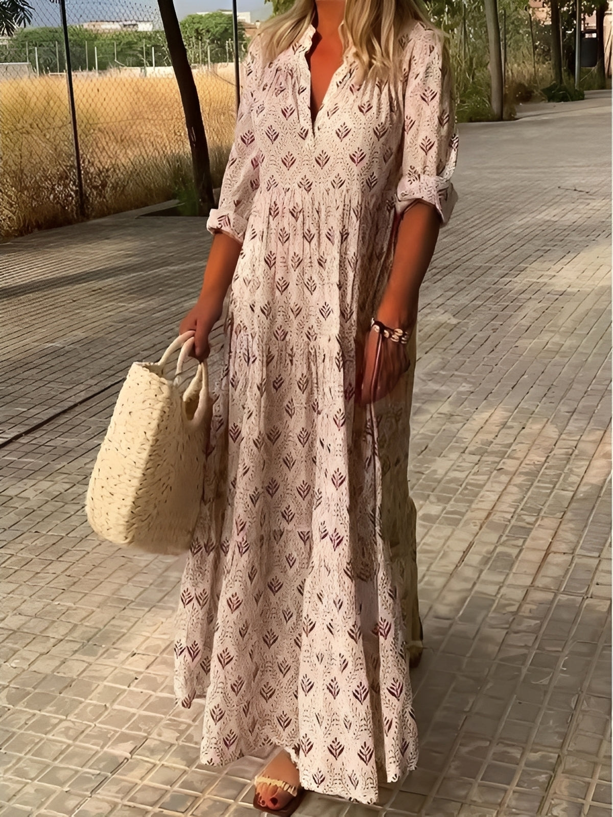 Lockeres Maxikleid Damen Modern Sommerkleid