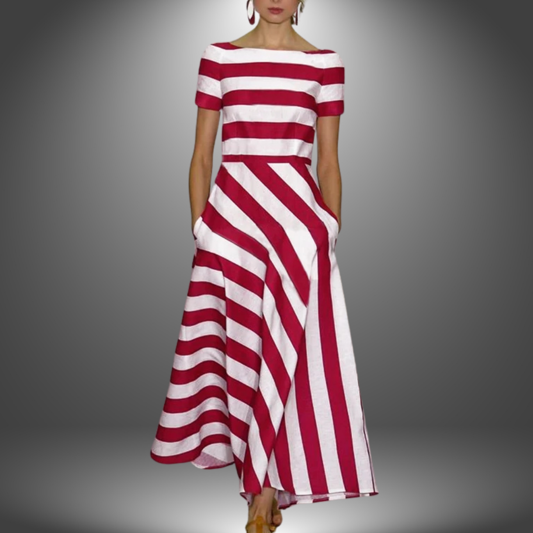 Langes A-Linien-Kleid Damen Elegant Maxi - BerlinGlamour