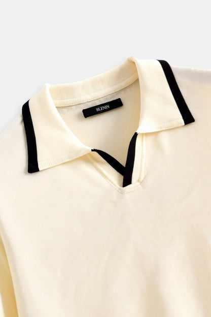 Herren Poloshirt Elegantes Design Kontrastfarben Modern