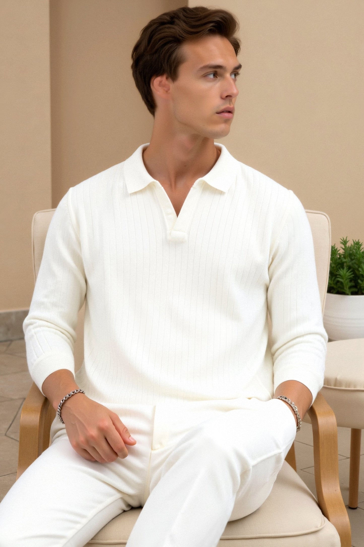 Elegantes Poloshirt Strick Modern Slim Fit - BerlinGlamour