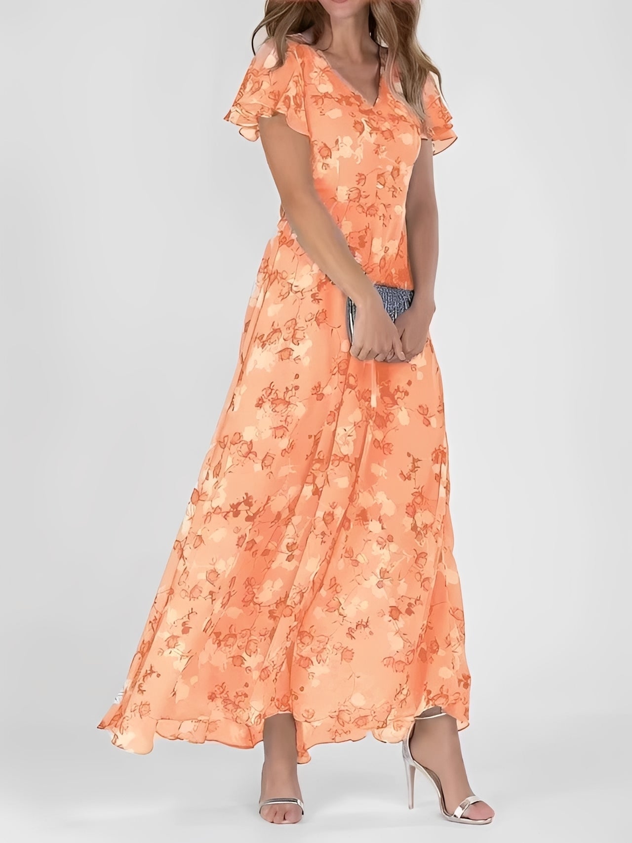 Damenkleid Blumenmuster Leicht Sommerkleid - BerlinGlamour