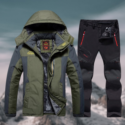 Wasserdichtes Herren Winter Set Funktionell Isoliert