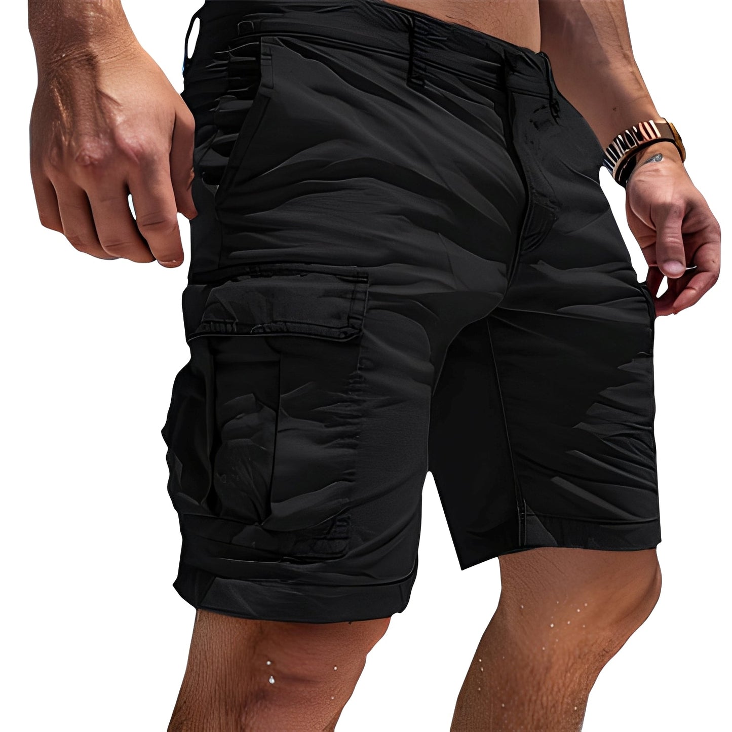 Kurze Cargo-Hose für Herren Bequem Freizeit
