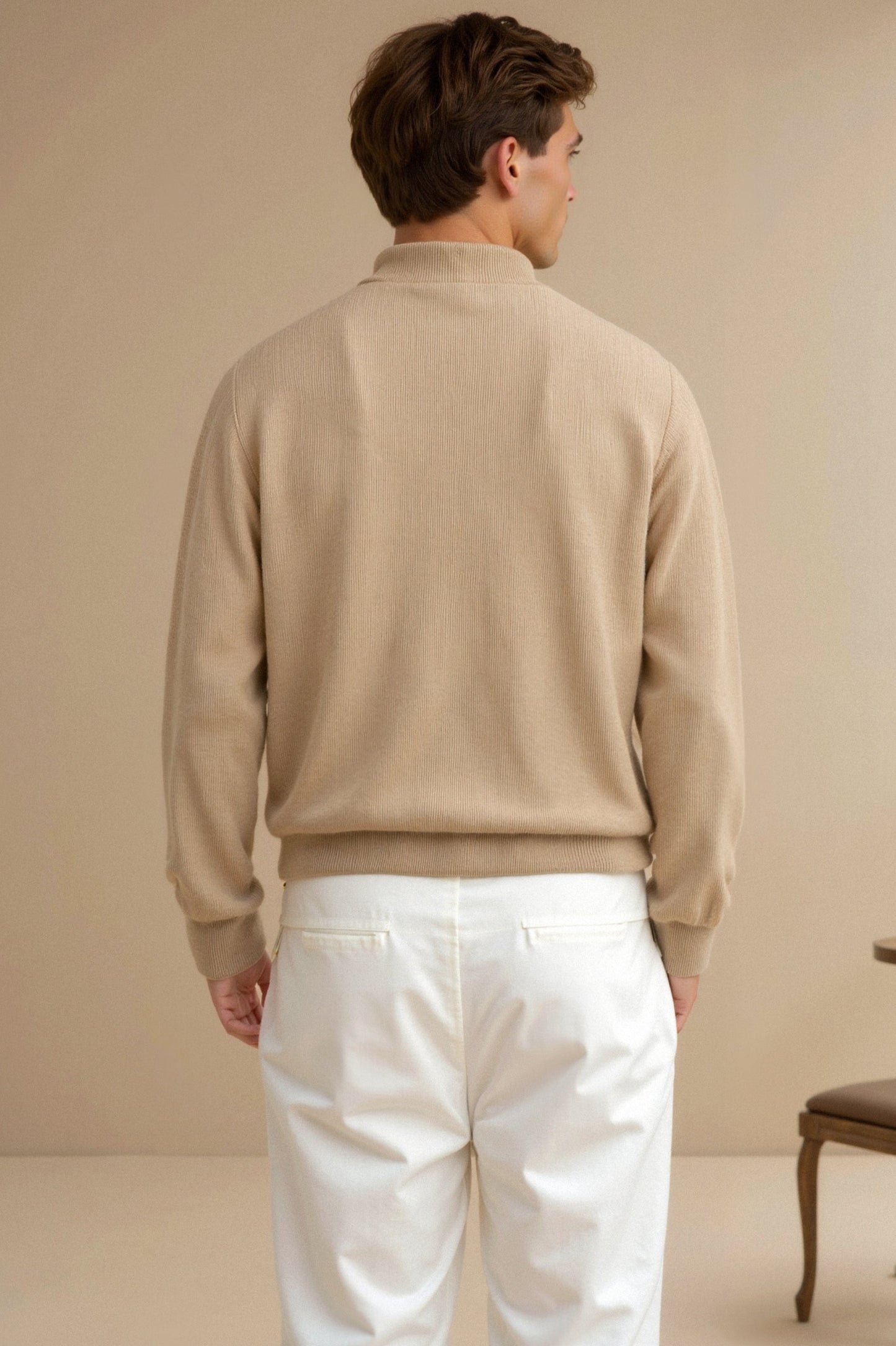 Strickpullover Reißverschluss Zeitlose Komfortmode