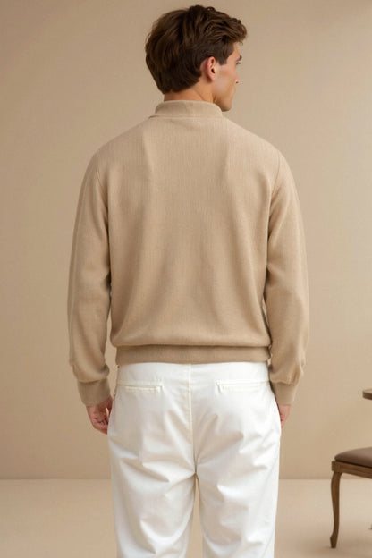 Strickpullover Reißverschluss Zeitlose Komfortmode