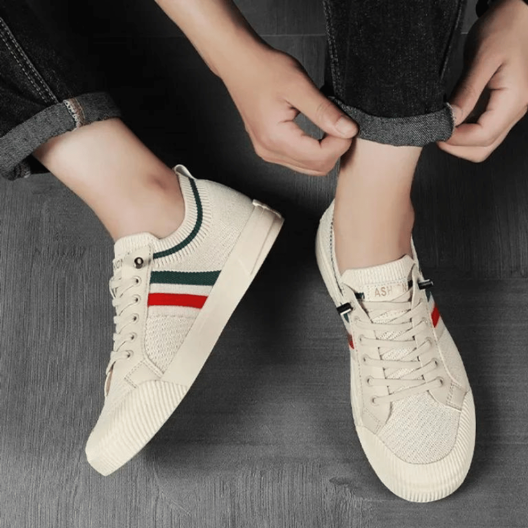 Männer Sneaker Strickmuster Lässig Sportlich