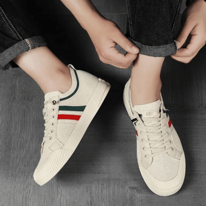 Männer Sneaker Strickmuster Lässig Sportlich