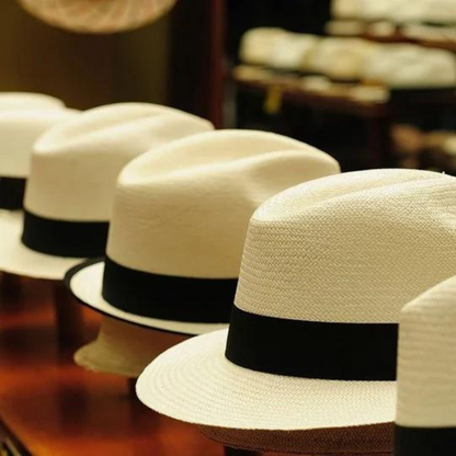 Herren Panama Hut Elegante Sommermütze