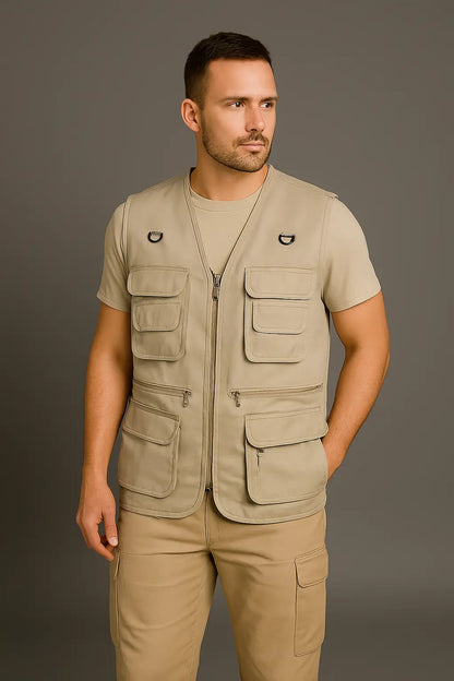 Herren Wanderweste Mit Vielen Taschen Funktionell
