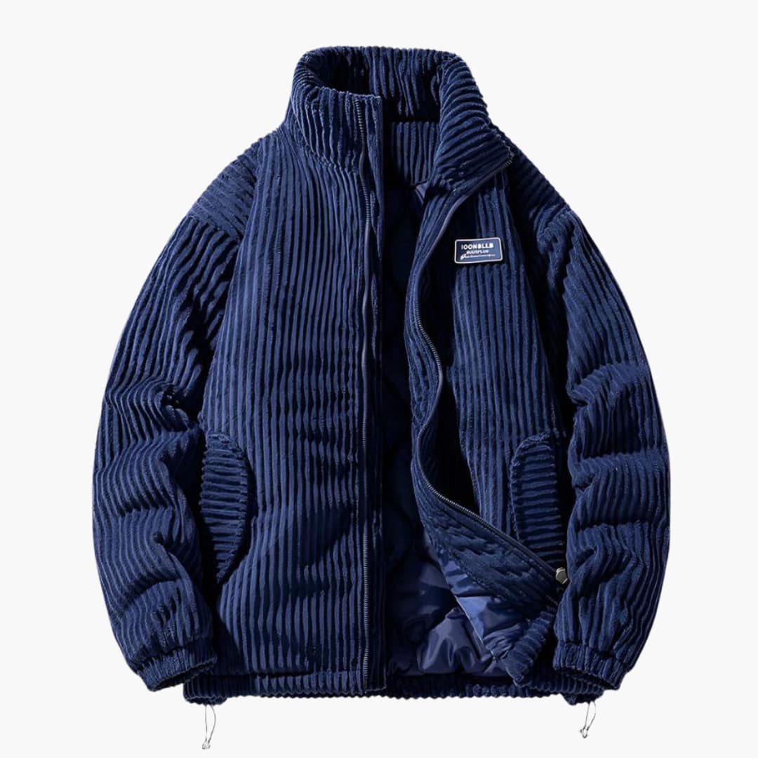 Herren Cordjacke Stilvoll Braun Modern
