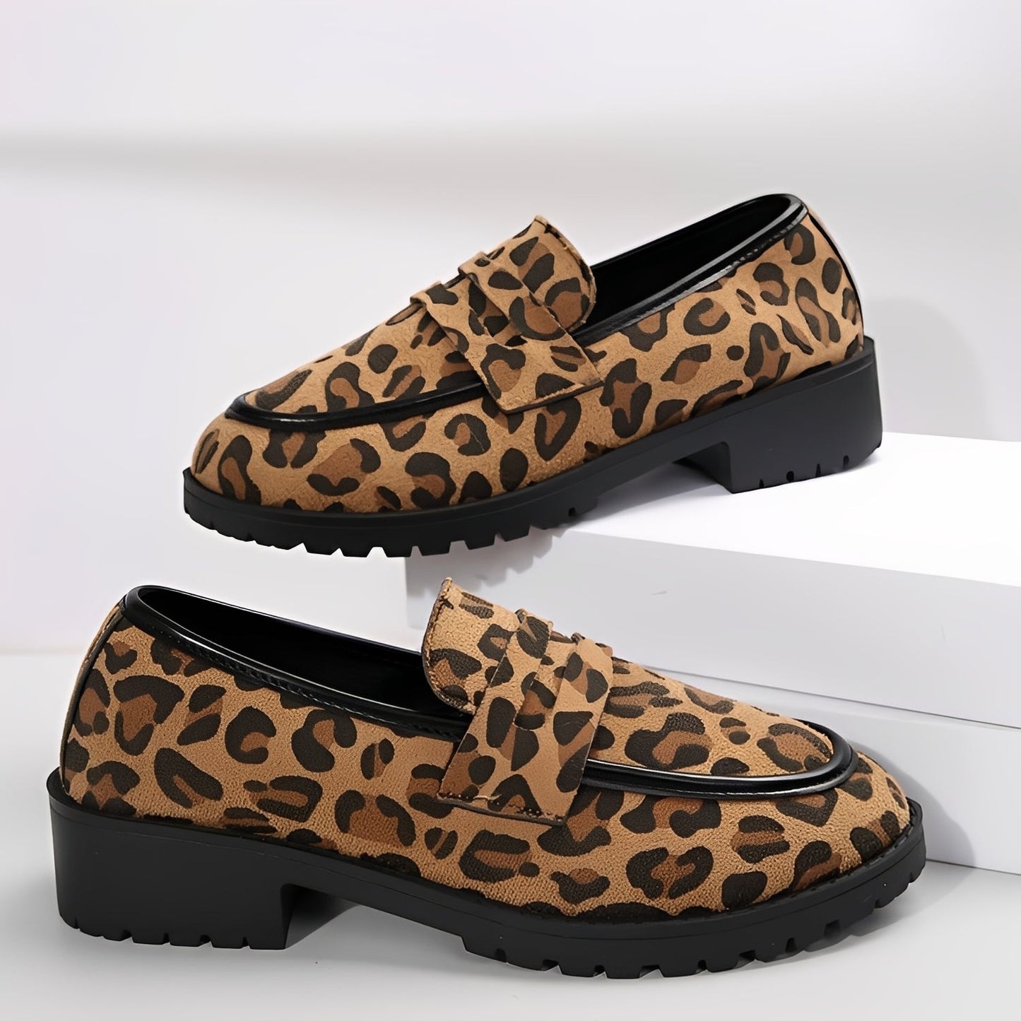Damen Mokassins Stilvoll mit Blumenprint