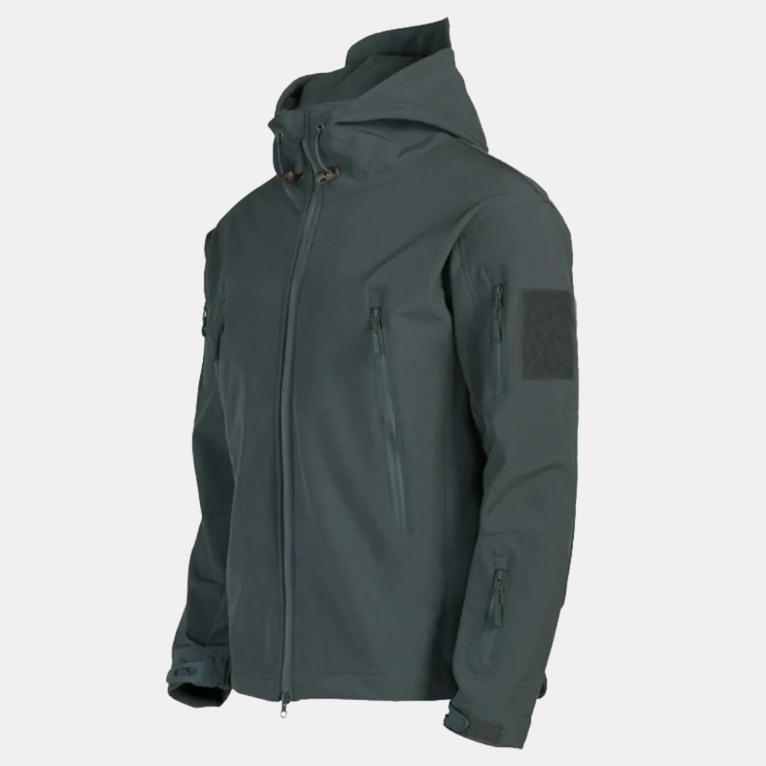 Wasserdichte Softshelljacke mit Kapuze Atmungsaktiv