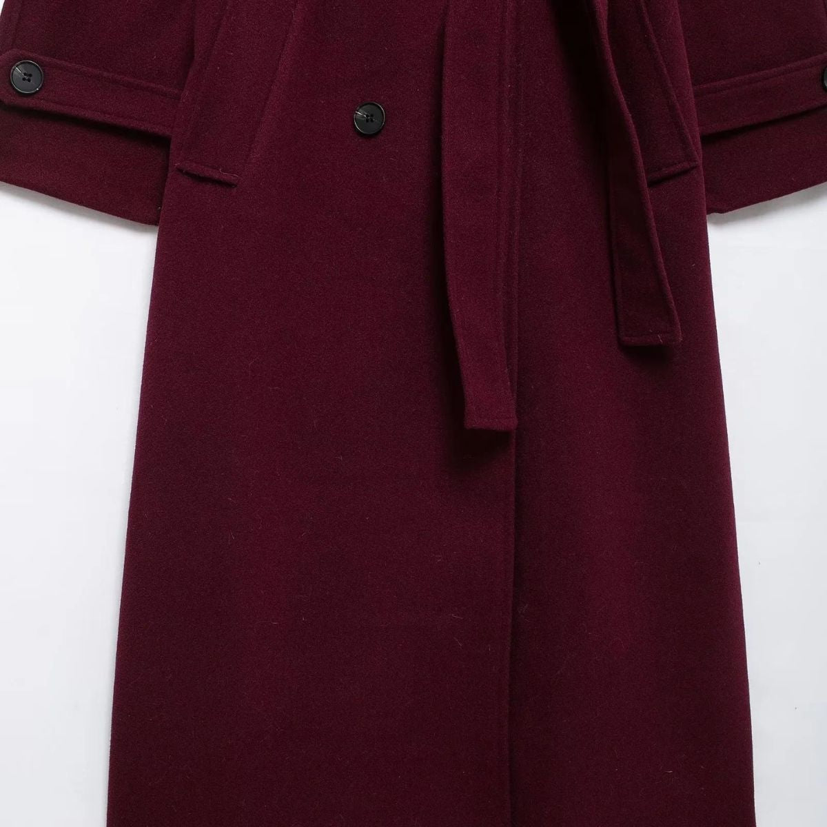 Trenchcoat Damen Bordeaux Rot Elegantes Design