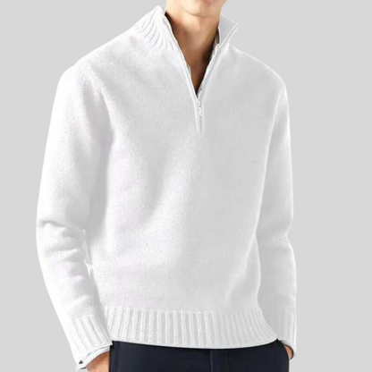 Luxuriöser Pullover Halb-Reißverschluss Warm