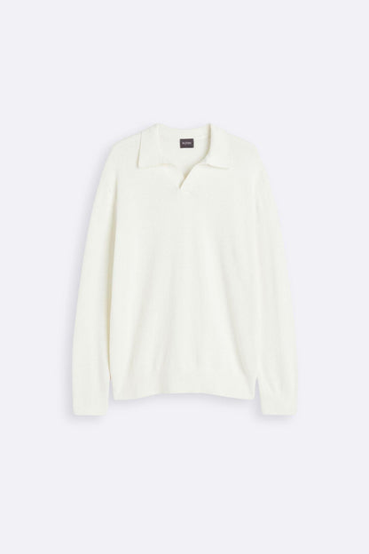 Stilvoller Pullover Offener Kragen Modern Elegante Mode - BerlinGlamour