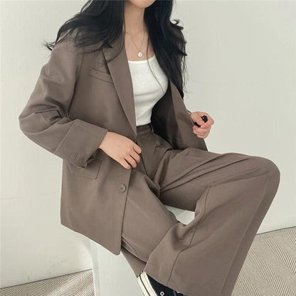Damen Anzug Set Maßgeschneidert Langblazer Elegant