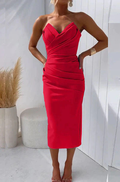 Damen-Sommerkleid von BerlinGlamour, ärmellos, mit Schlitz