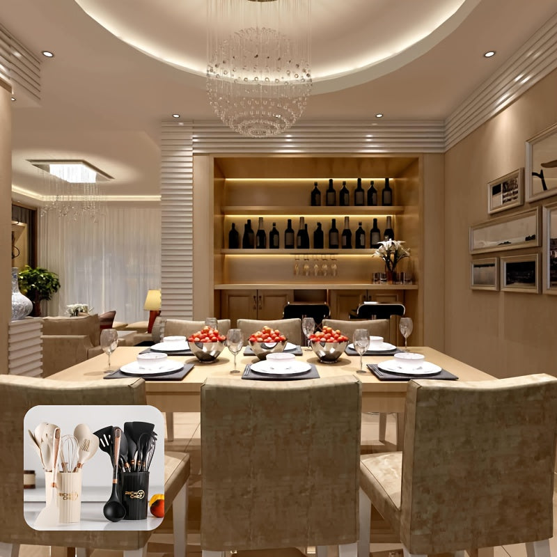Elegante Silikon Küchenhelfer Set Premium