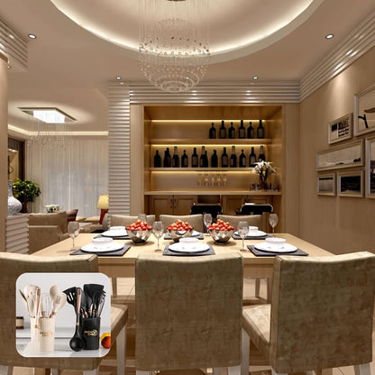 Elegante Silikon Küchenhelfer Set Premium