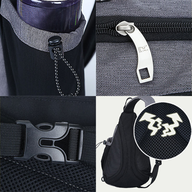 Reisetasche Große Umhängetasche Reflektierend Streifen Design