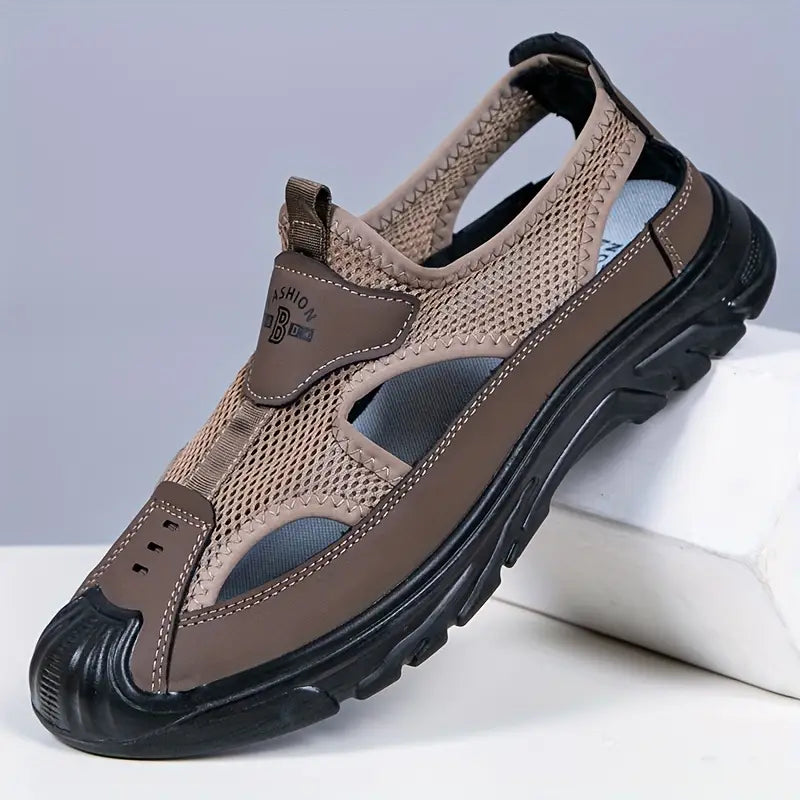 Herren Slipper Atmungsaktiv Mesh Bequem