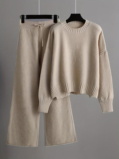 Damen Winter-Zweiteiler Set Kuschelig Warm