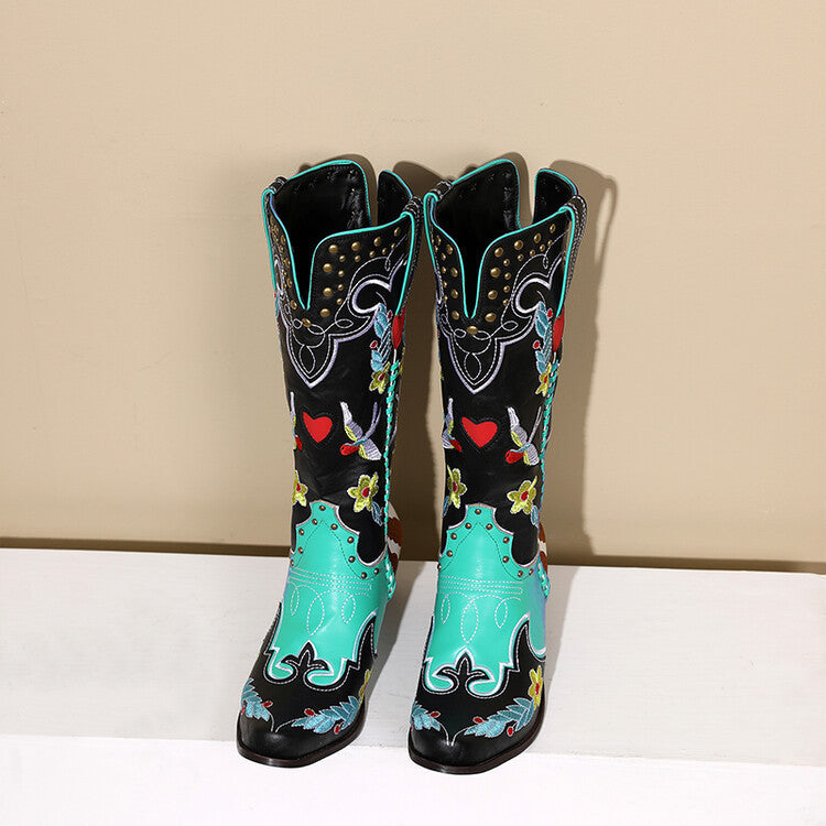 Damen Westernstiefel Stilvoll Einzigartig Heidi Style