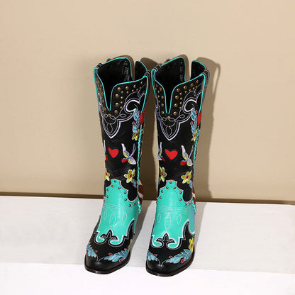 Damen Westernstiefel Stilvoll Einzigartig Heidi Style