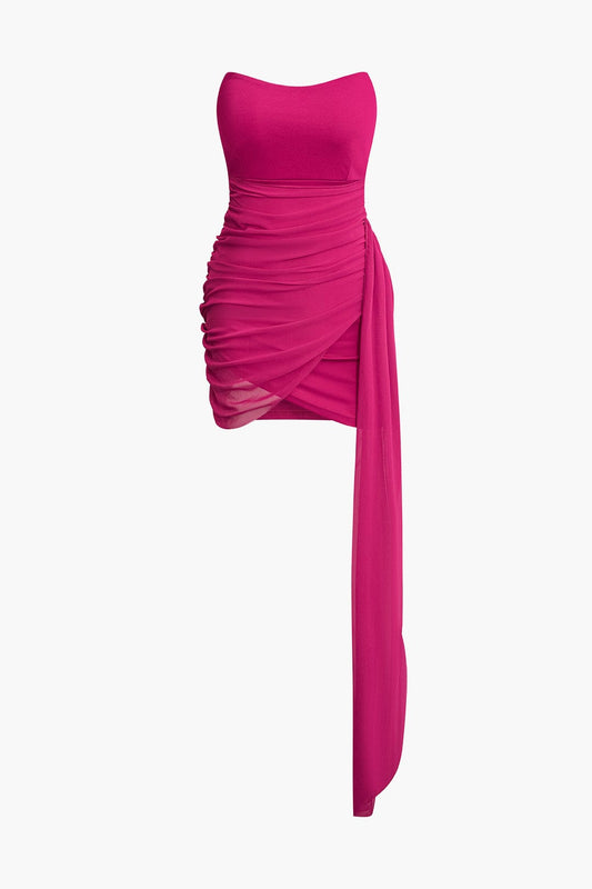 Kleid Minikleid Asymmetrisch Elegant Damenkleid - BerlinGlamour