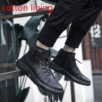 Lederstiefel Herren Handgefertigt Outdoor Stiefel Elegant