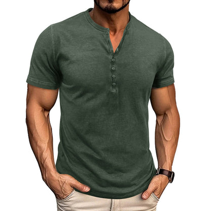Frauen Bluse Rundhals Kurzarm Vintage Stil - BerlinGlamour