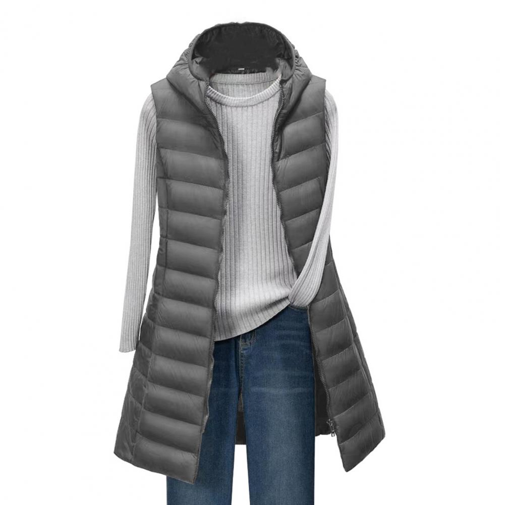 Langer Bodywarmer Dame Elegant Gefüttert Bequem