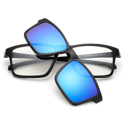 Trendige Wechselbrillen 5-in-1 Sonnenbrille Damen Herren