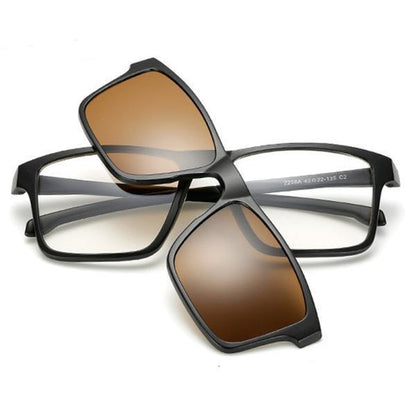Trendige Wechselbrillen 5-in-1 Sonnenbrille Damen Herren