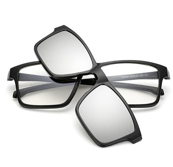 Trendige Wechselbrillen 5-in-1 Sonnenbrille Damen Herren