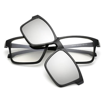 Trendige Wechselbrillen 5-in-1 Sonnenbrille Damen Herren