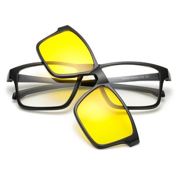 Trendige Wechselbrillen 5-in-1 Sonnenbrille Damen Herren